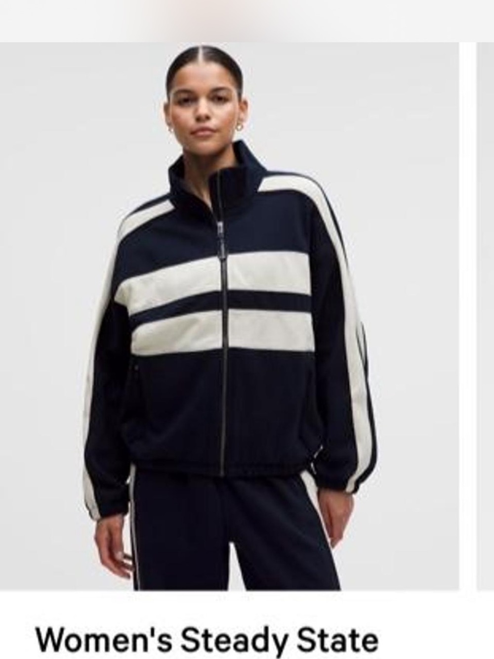 Women's Steady State Oversized Funnel Full Zip Jacket